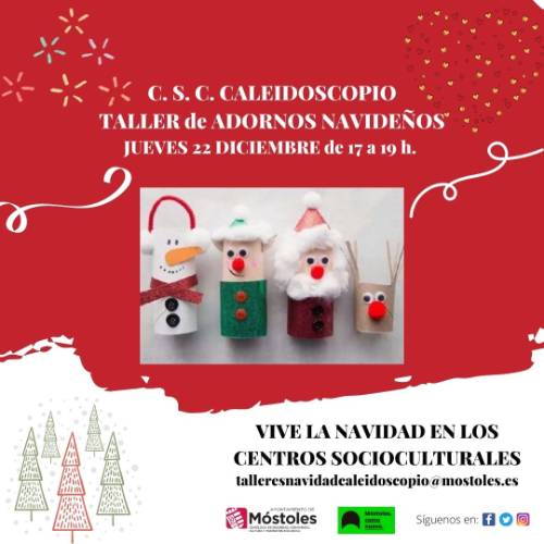 FOTO TALLER ADORNOS NAVIDEÑOS_CALEIDOSCOPIO