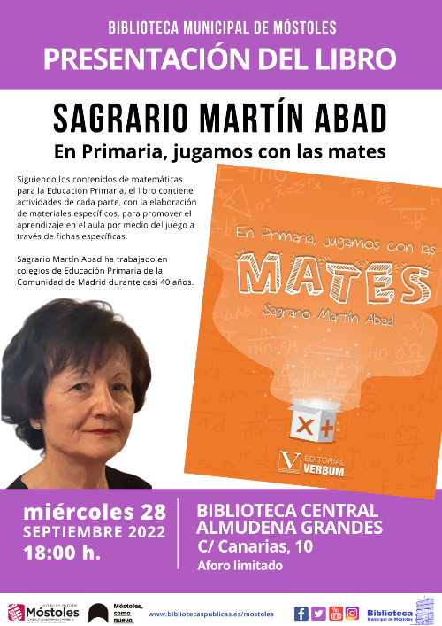 Presentación libro_JUGAMOS CON LAS MATES_BIBLIOTECA