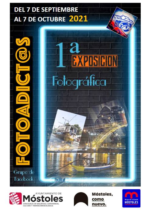 Cartel exposición Fotoadictos_MUSEO CIUDAD