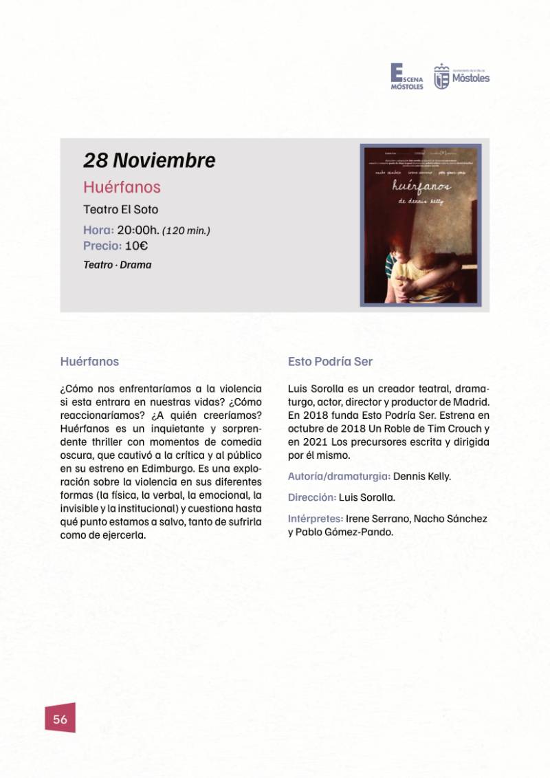 Programación II Temporada Escena Móstoles 2025-56