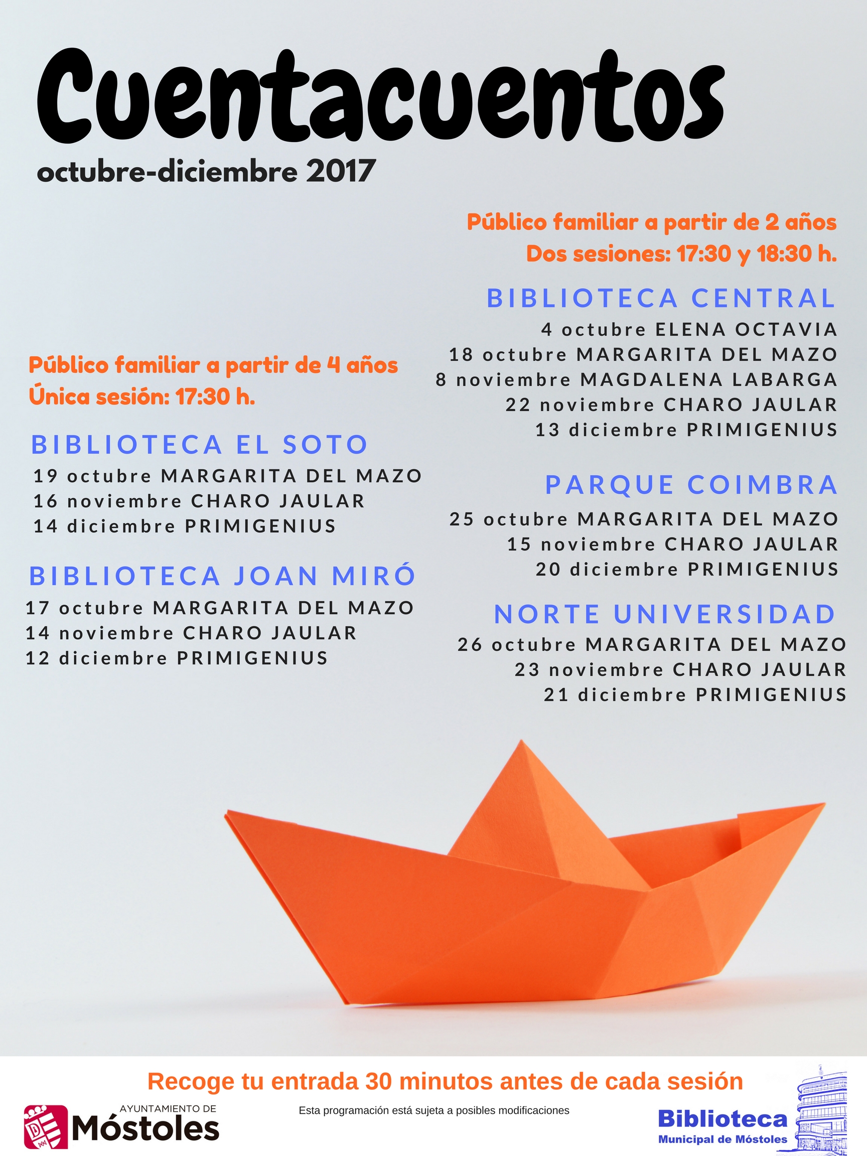 cartel Cuentacuentos oct-dic 2017