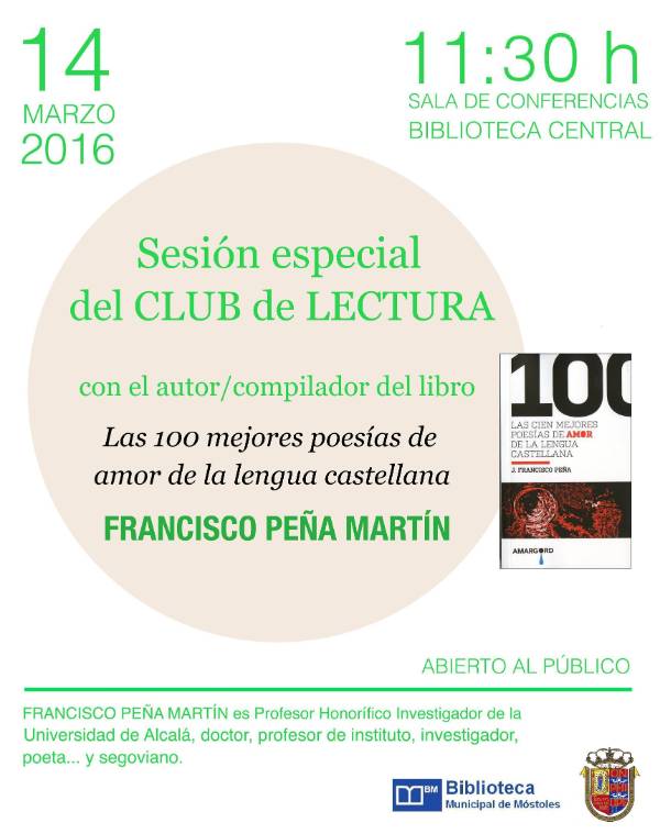 Encuentro literario club lectura - 100 mejores poesias