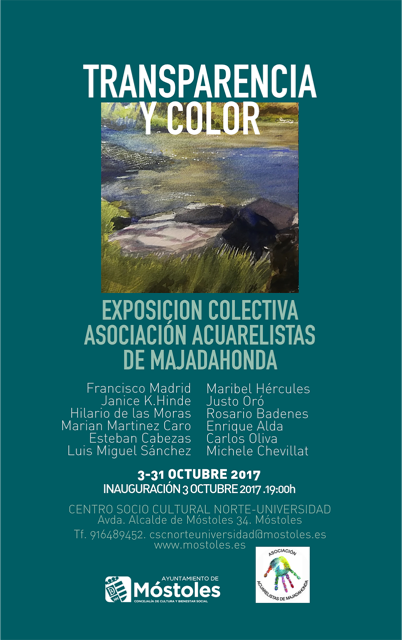 Cartel exposición Expo. Acuarelistas_Norte-Universidad