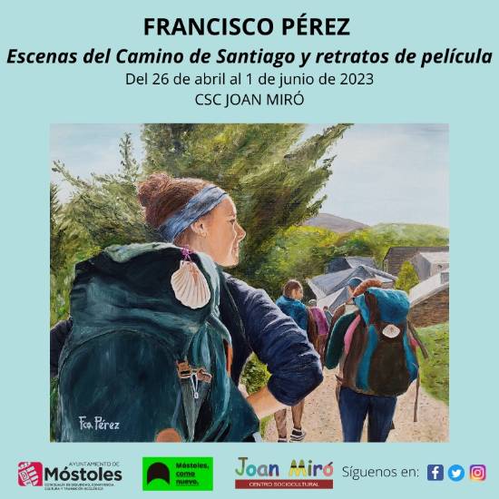 Tarjetón Expo_Francisco Pérez_Escenas del camino de Santiago