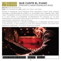 Concierto de David Rodríguez "Que cante el piano"