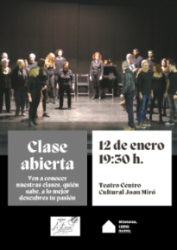 Cartel clase abierta enero 2023