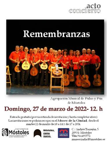 Cartel concierto Remembranzas 27.3.22