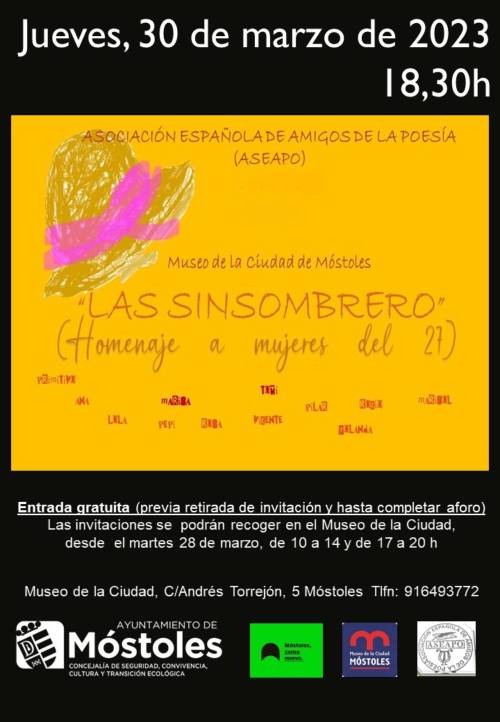 Cartel homenaje_LAS SINSOMBRERO_ASEAPO_MUSEO