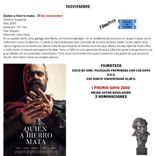 foto peli Ciclo cine Goya 30 de nov. 2022