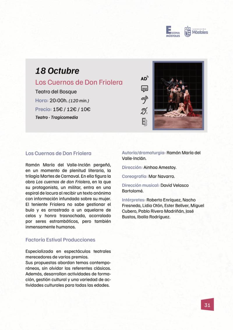 Programación II Temporada Escena Móstoles 2025-31