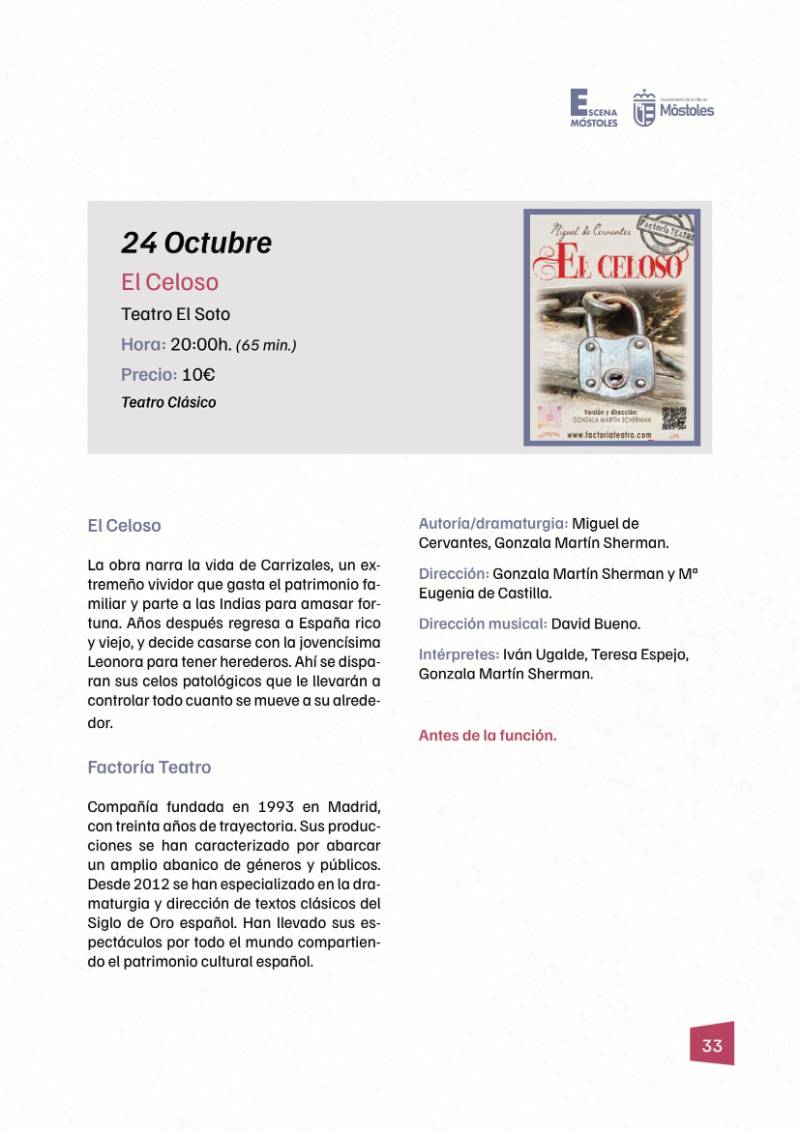 Programación II Temporada Escena Móstoles 2025-33