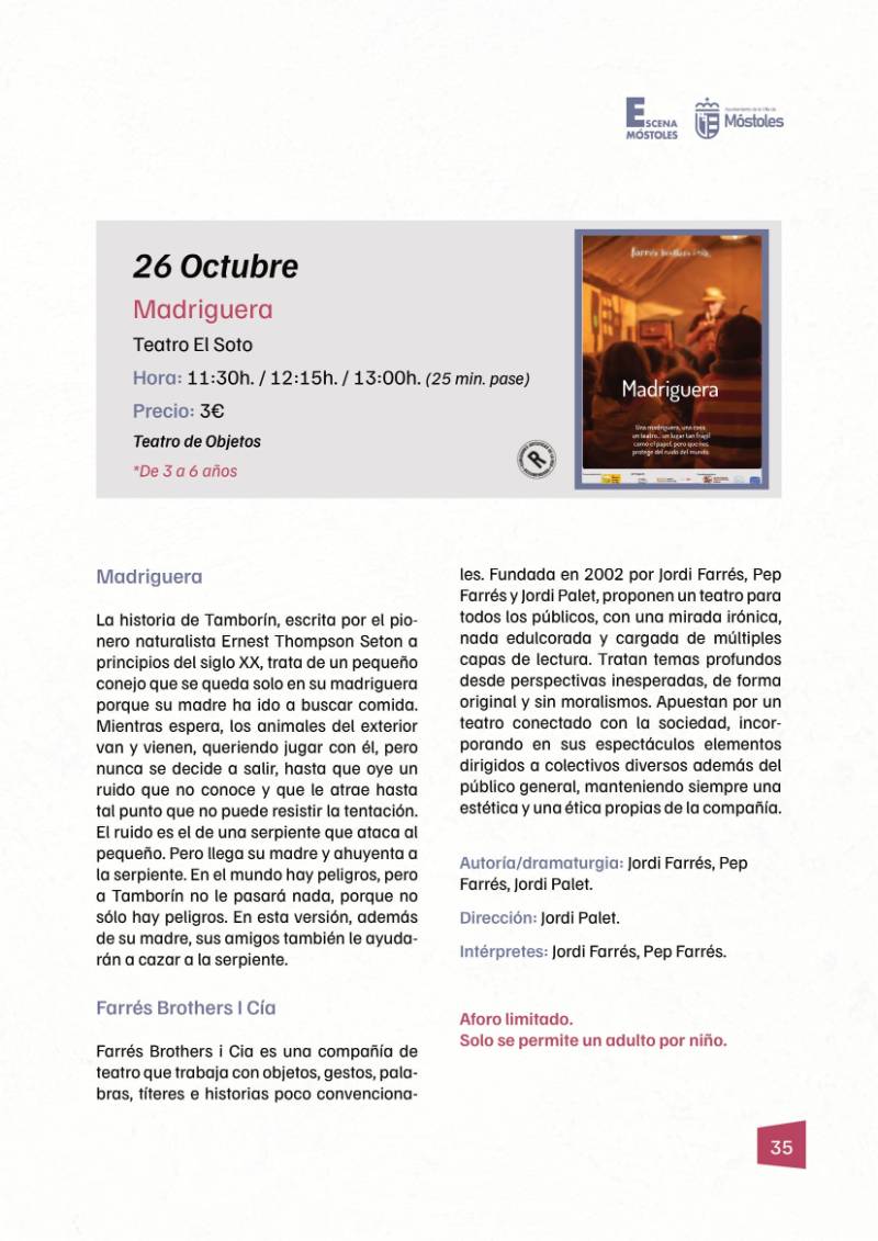 Programación II Temporada Escena Móstoles 2025-35