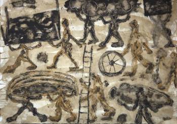 La puerta de Europa. Exposición Historias pintadas. Jorge Ortuño. Museo de la Ciudad