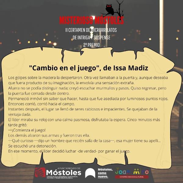 FOTO 2º PREMIO MICRORRELATOS