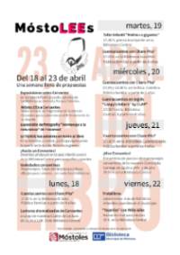 cartel Dia del libro 2016 MostoLEES