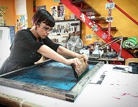 María Pujol Trabajando