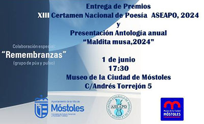 destacada Entrega de premios del XIII Certamen de Poesía ASEAPO copia