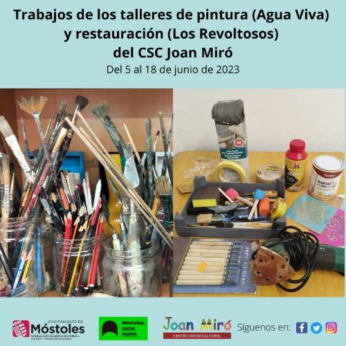 Tarjetón talleres pintura y restauración_JOAN MIRÓ