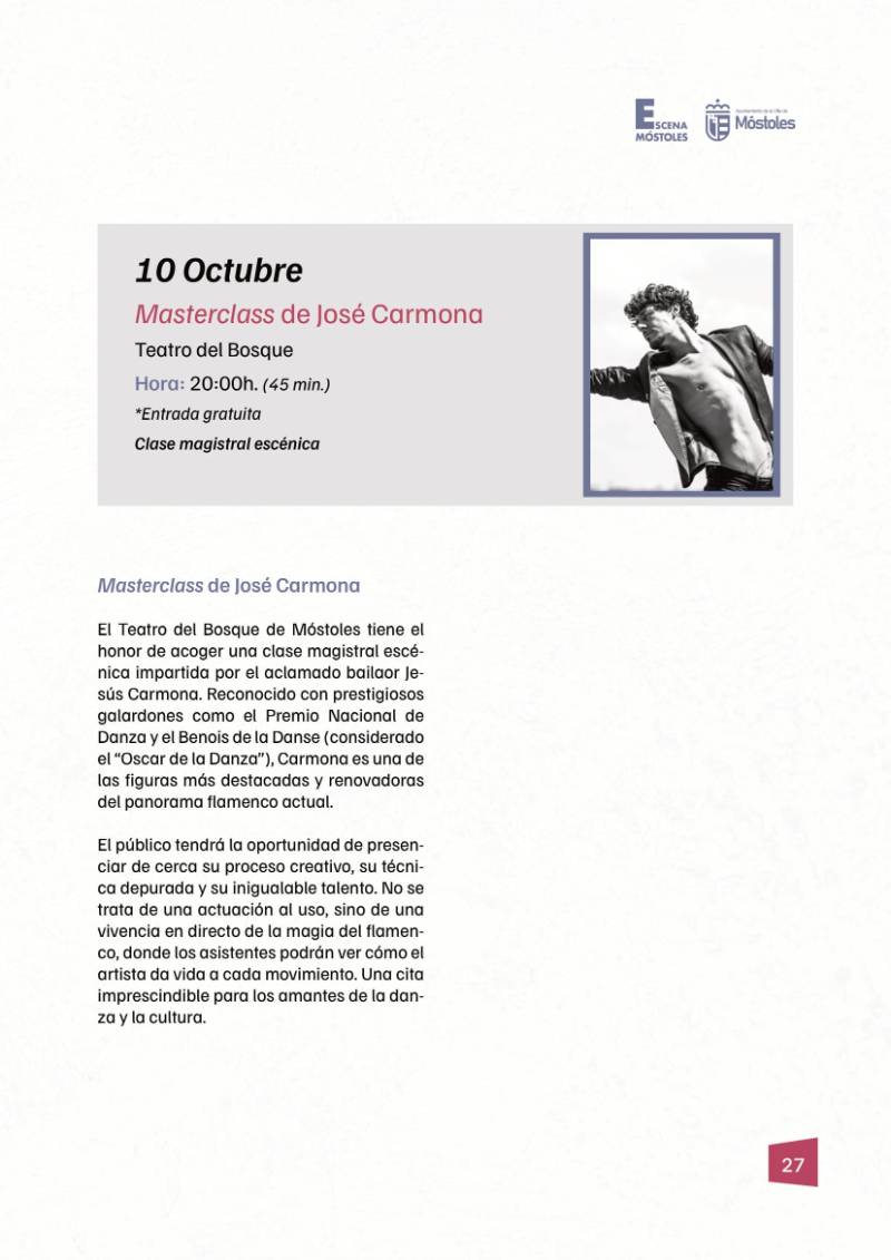 Programación II Temporada Escena Móstoles 2025-27