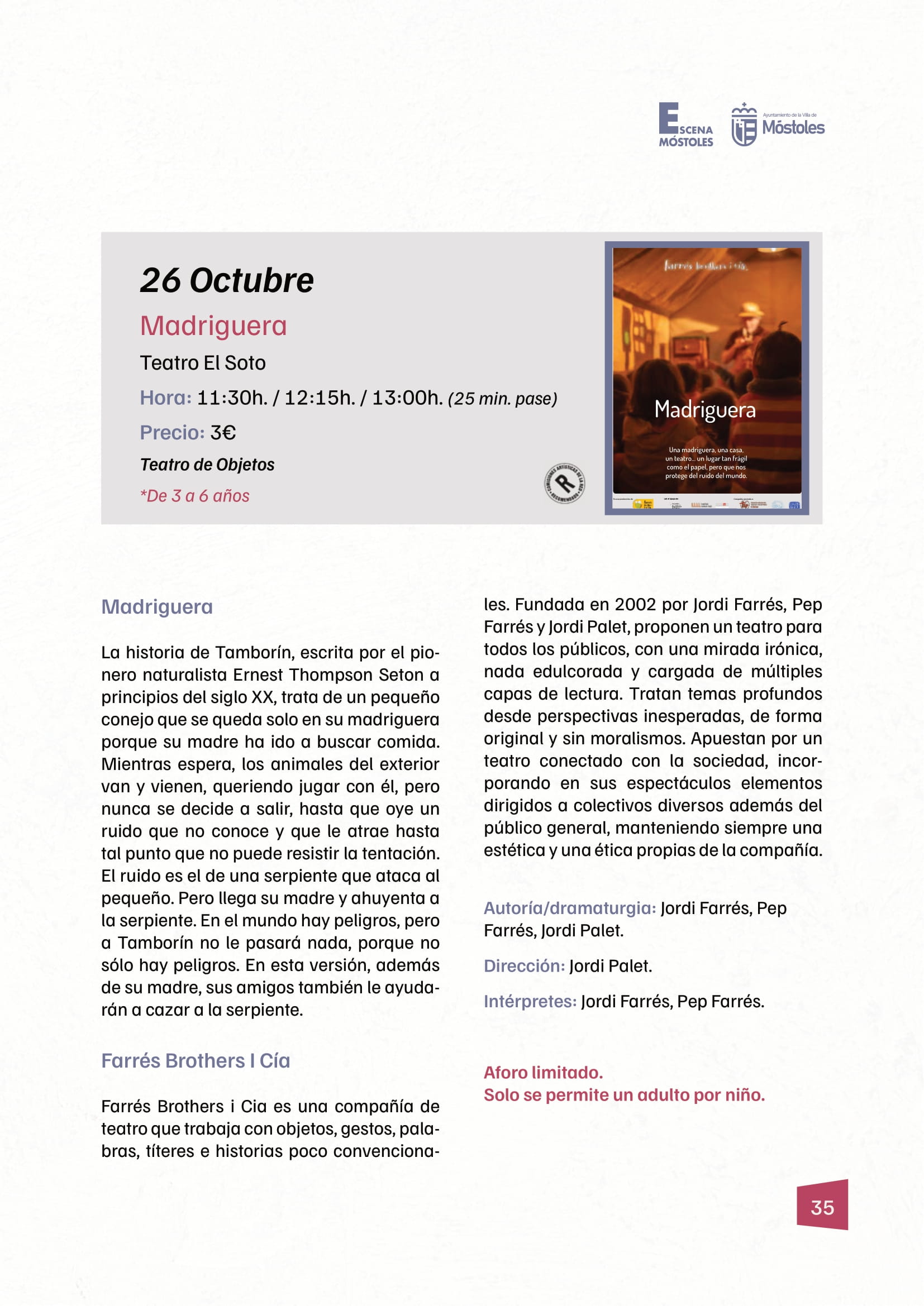 Programación II Temporada Escena Móstoles 2025-35