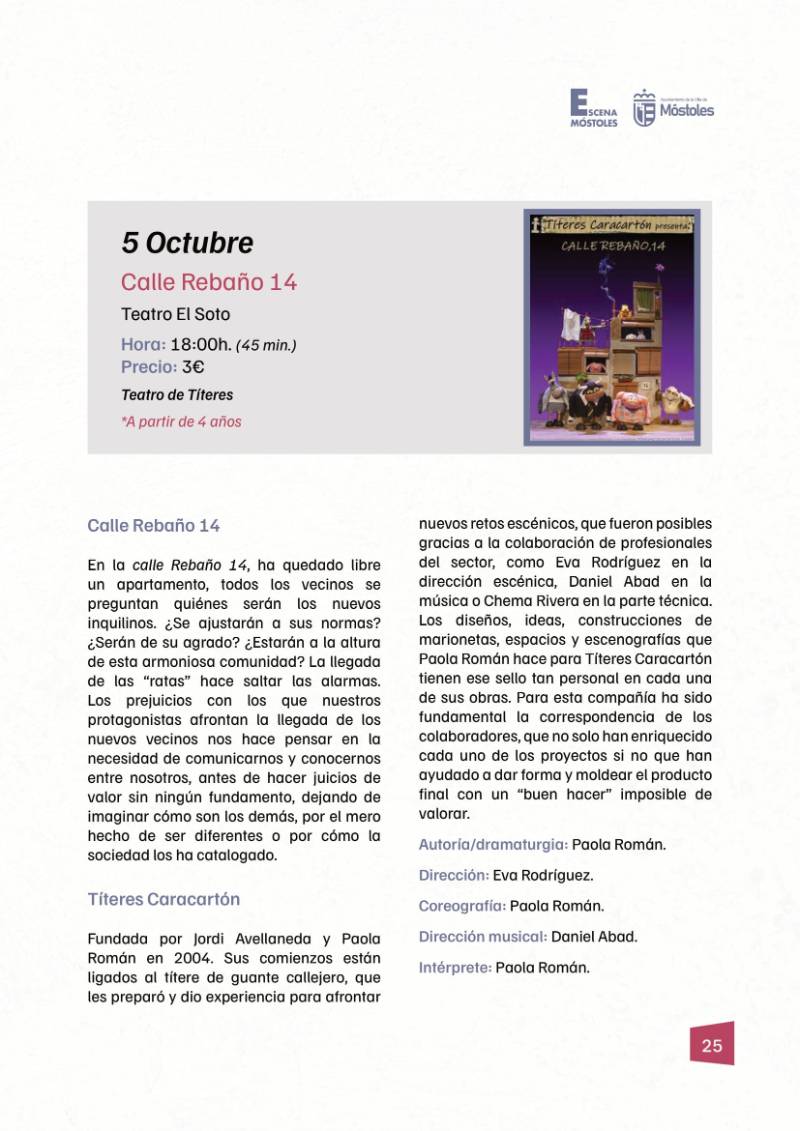 Programación II Temporada Escena Móstoles 2025-25