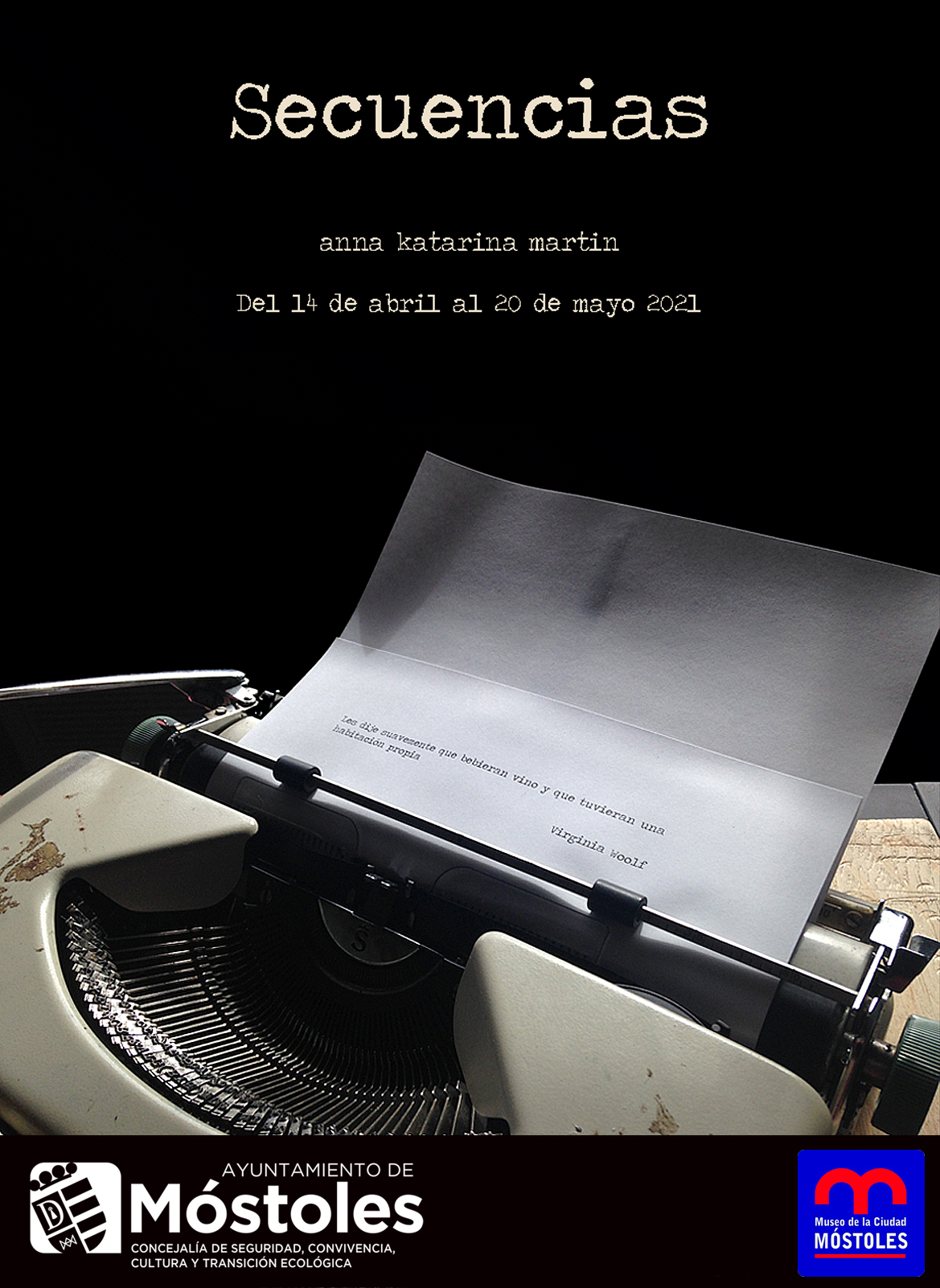 Cartel Expo Anna Katarina_ Secuencias_MUSEO DE LA CIUDAD