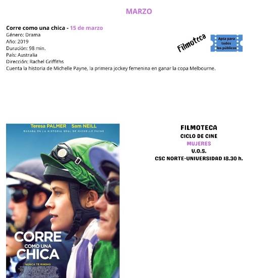 FOTO PELI_CORRE COMO UNA CHICA