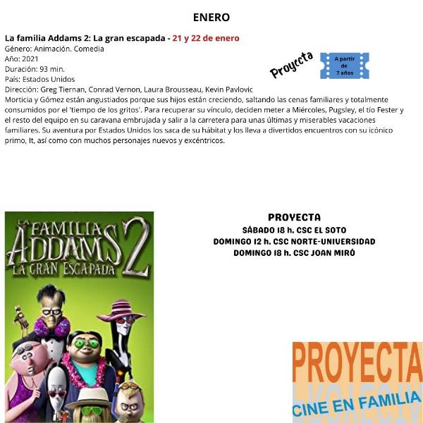 FOTO PELI_LA FAMILIA ADDAMS 2_PROYECTA ENERO 2023