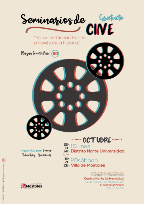 Cartel_Seminarios cine ciencia ficción-OCTUBRE 2018_C.S.C. Norte-Universidad