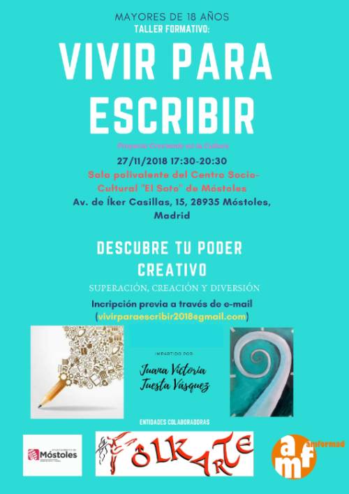 CARTEL_VIVIR PARA ESCRIBIR