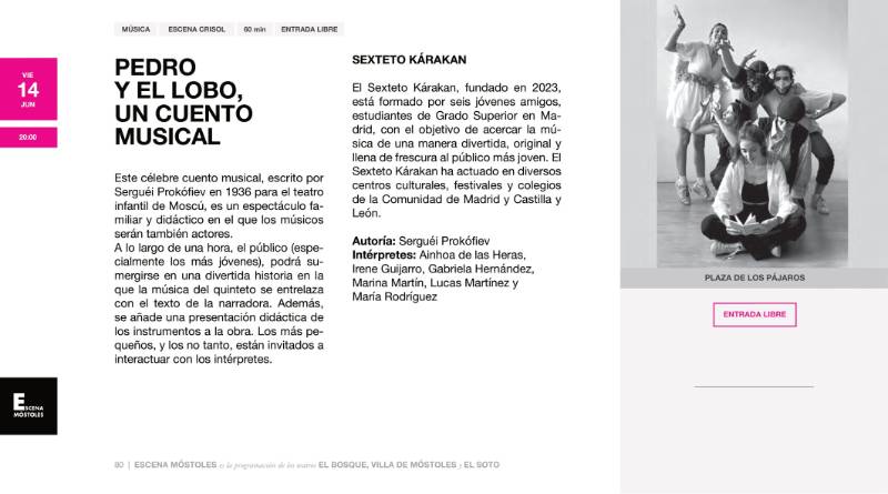 Programación Escena Móstoles - Primera Temporada 2024-80