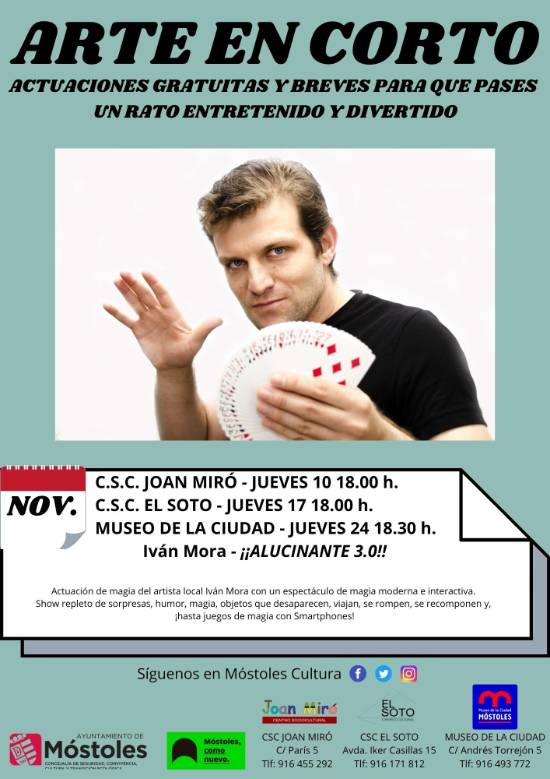 Cartel Arte en Corto noviembre 2022