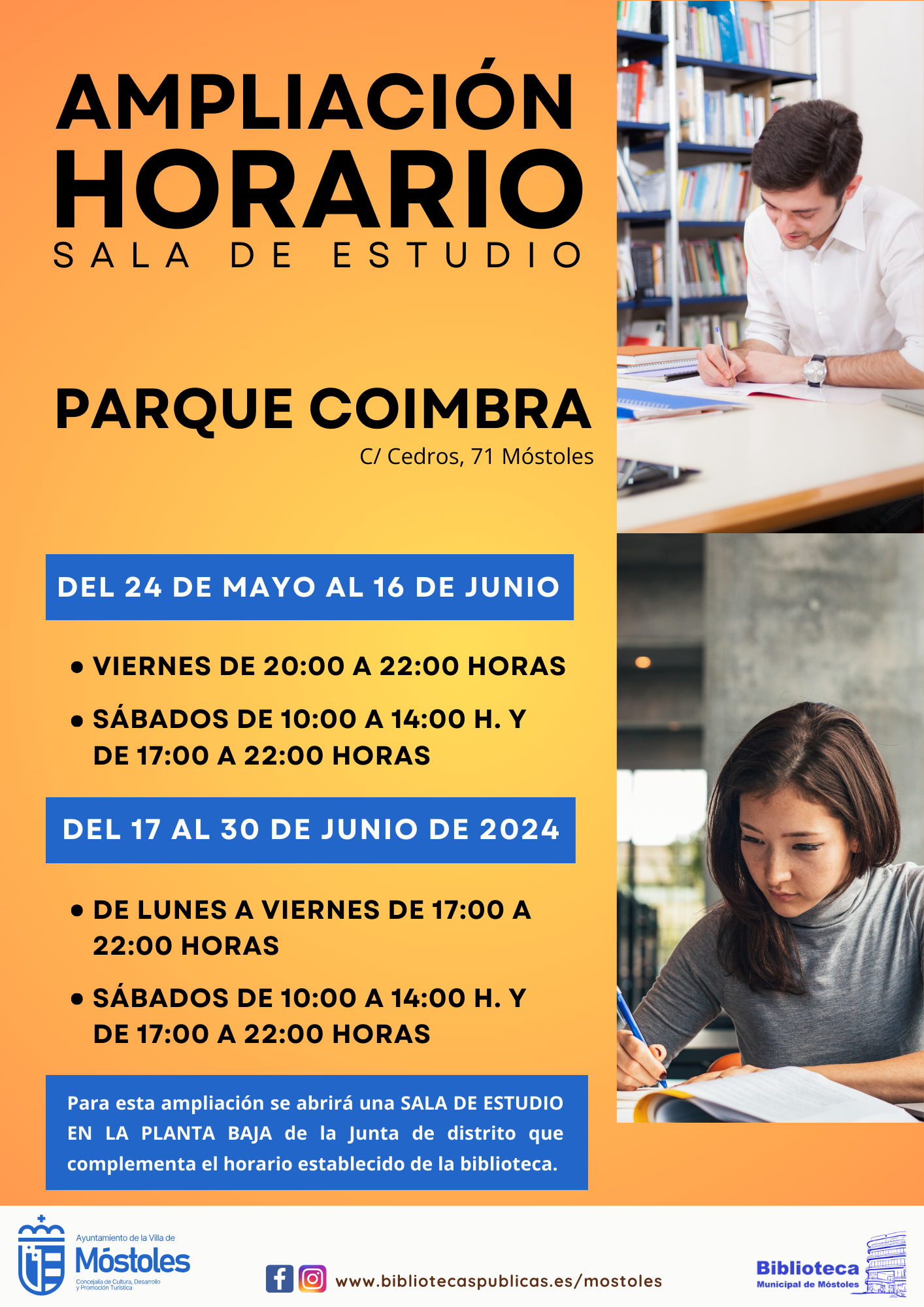 ampliación horario coimbra