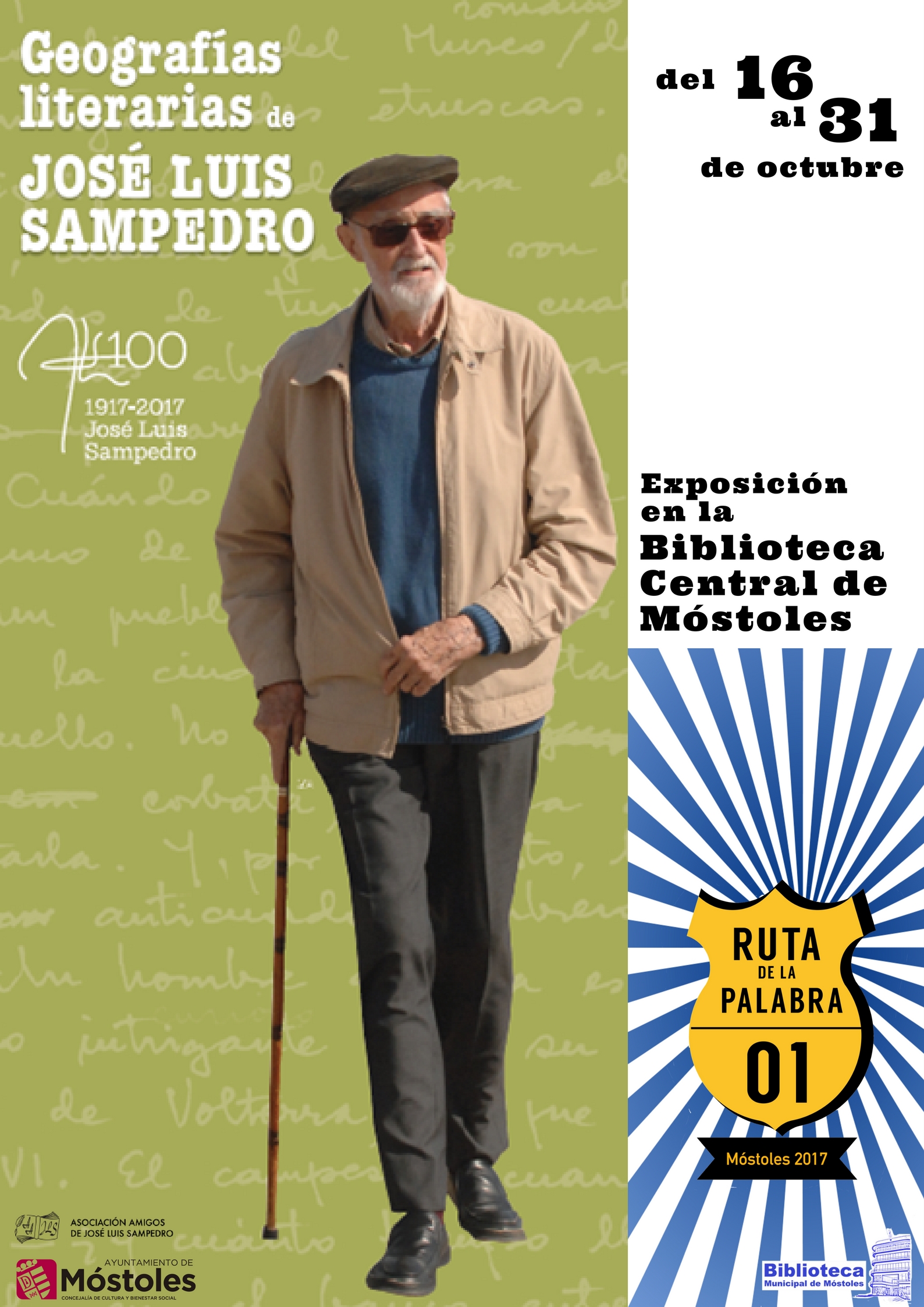 cartel exposición Geografías Literarias