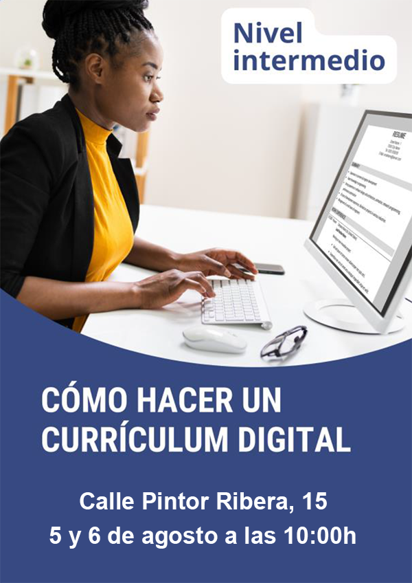 5 y 6 de agosto de 2025 - Cómo hacer un currículum digital - CCD agosto