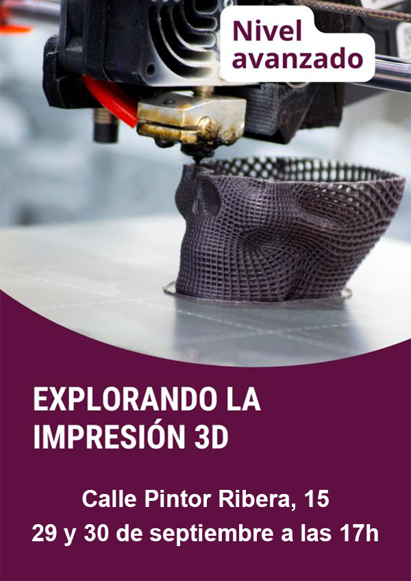 29 y 30 de septiembre 2025 - Explorando la impresión 3D - CCD