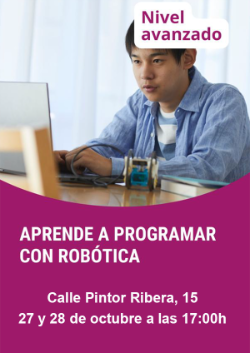 27 y 28 de octubre 2025 - Aprende a programar con robótica - CCD Móstoles copia
