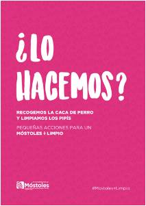 Recogemos la caca de perro p