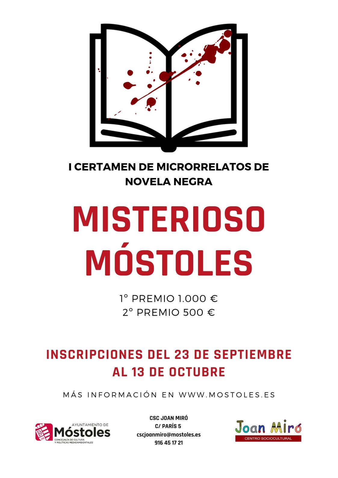 CARTEL BANNER CERTAMEN Misterioso Móstoles