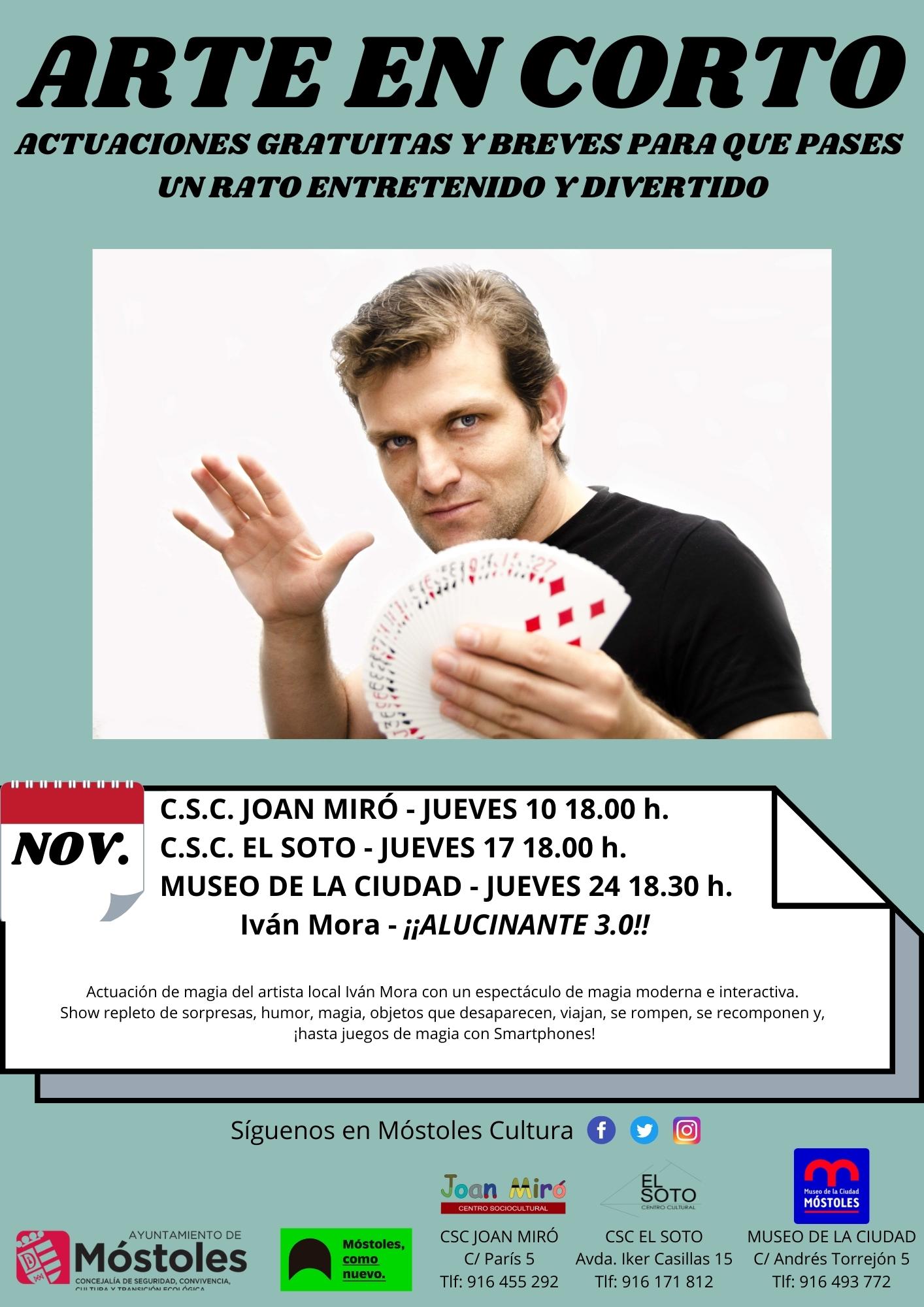 Cartel Arte en Corto noviembre 2022