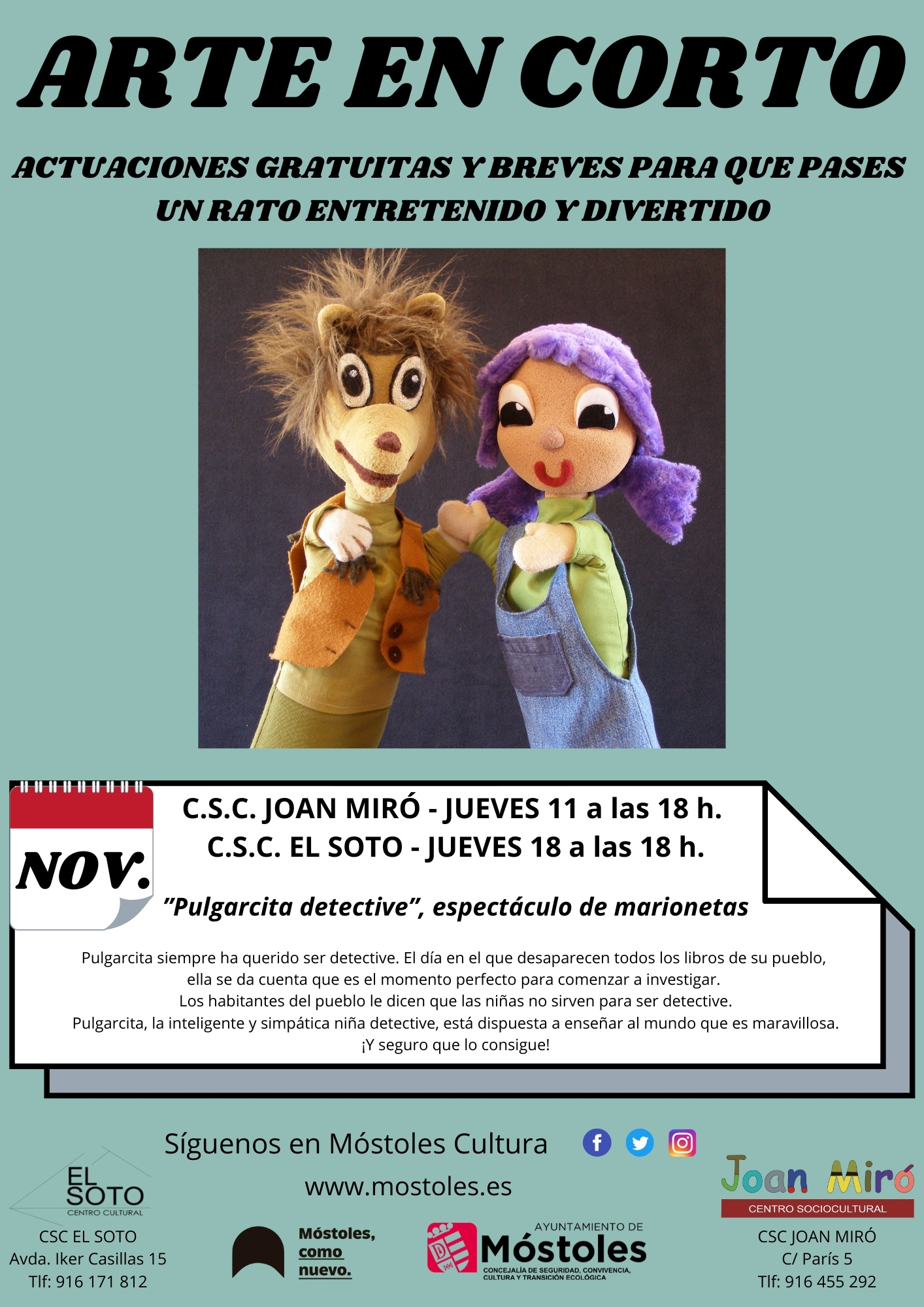 CARTEL_Arte en corto_ noviembre 2021