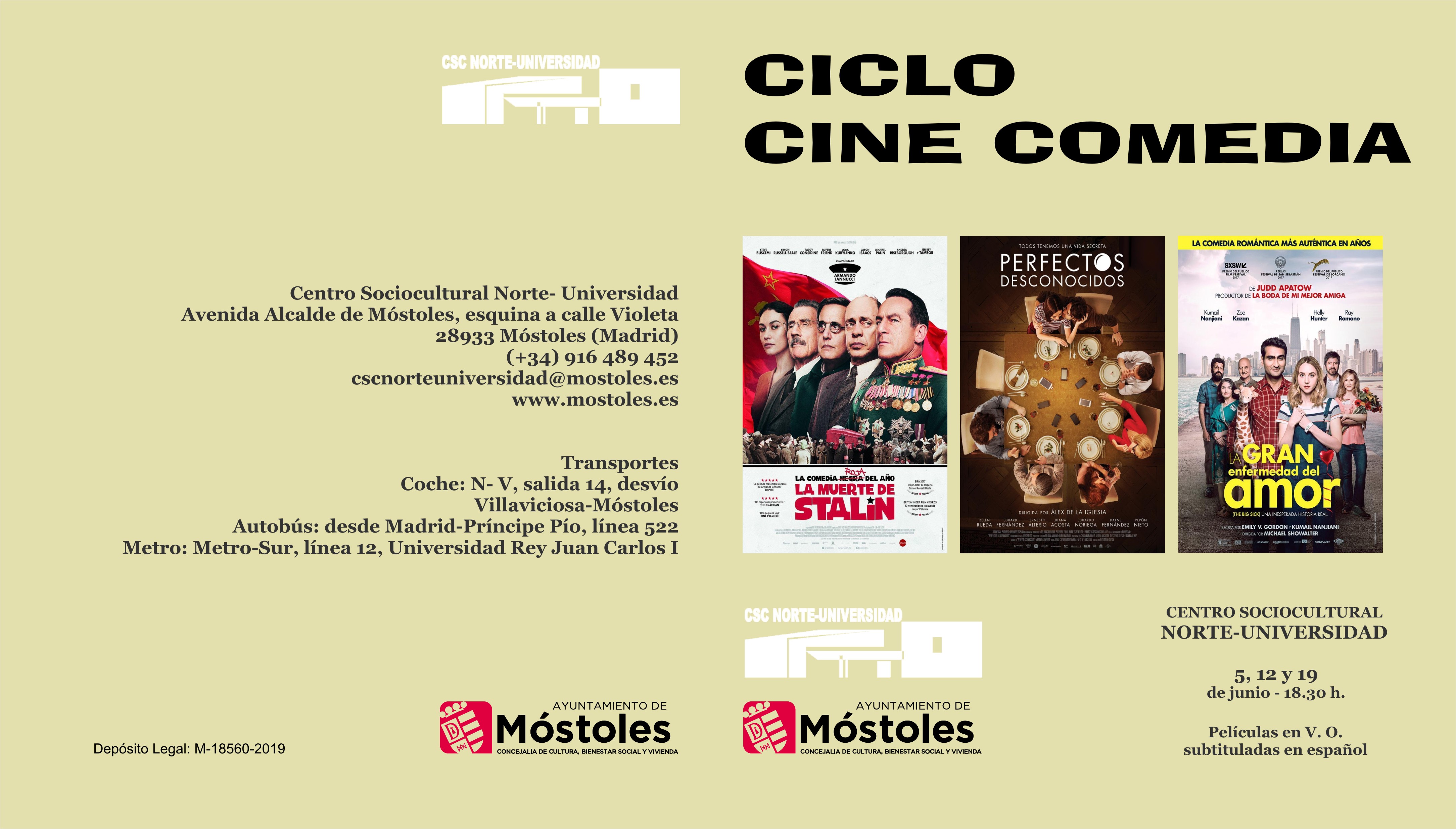 Ciclo cine comedia junio 2019