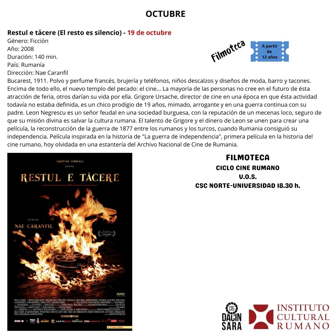 CARTEL CICLO CINE RUMANO_19 OCTUBRE