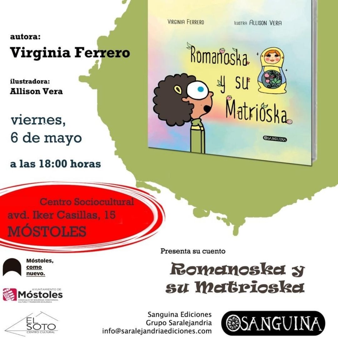 CARTEL_PRESENTACIÓN CUENTO_Romanoska y su matrioska_6 MAYO_C.S.C. EL SOTO