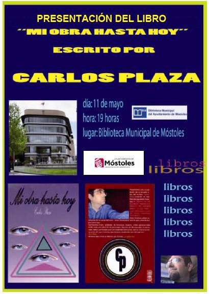 RECTIFICADO CARTEL PRESENTACIÓN LIBRO DE CARLOS PLAZA