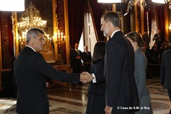 Recepción en el Palacio Real