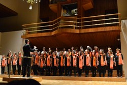 Foto del coro del IES Rayuela en final certamen