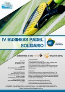 cartel padel solidario