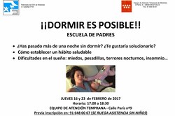 cartelsesion sueño escuela de padres FEB17