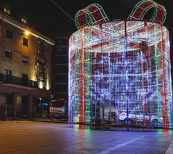 caja regalo luces plaza españa